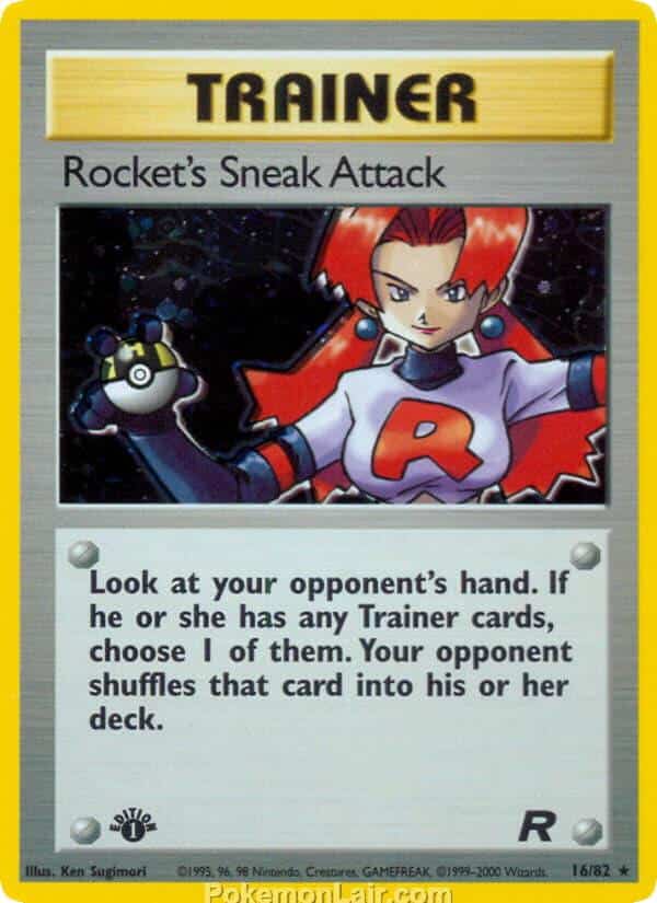 2000 Pokemon Trading Card Game Team Rocket Price List 16 Rockets Sneak Attack