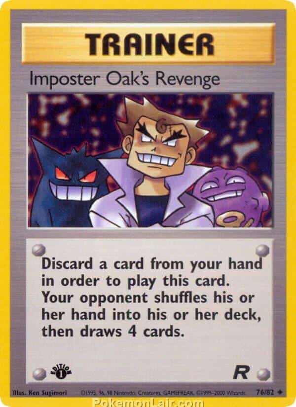 2000 Pokemon Trading Card Game Team Rocket Price List 76 Imposter Oaks Revenge