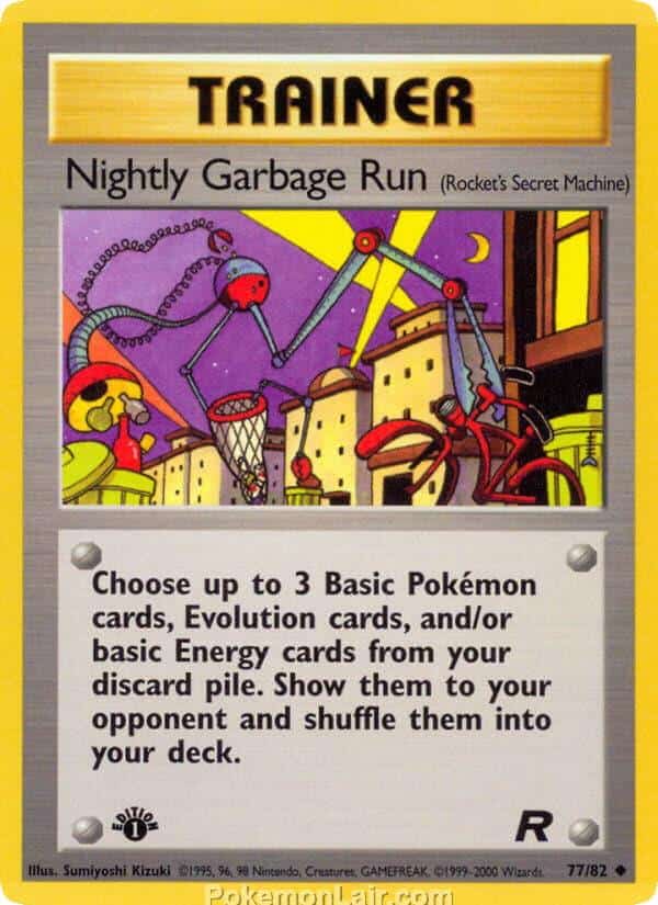 2000 Pokemon Trading Card Game Team Rocket Price List 77 Nightly Garbage Run