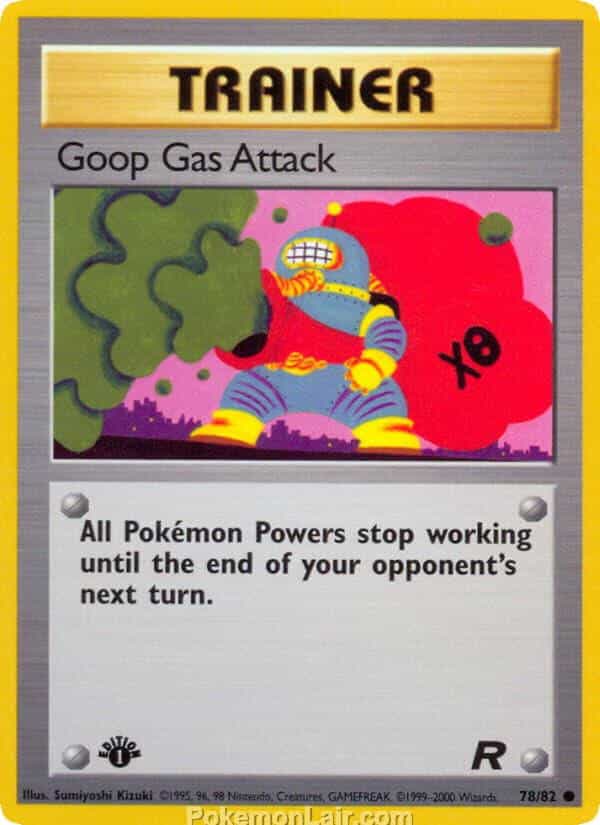 2000 Pokemon Trading Card Game Team Rocket Price List 78 Goop Gas Attack