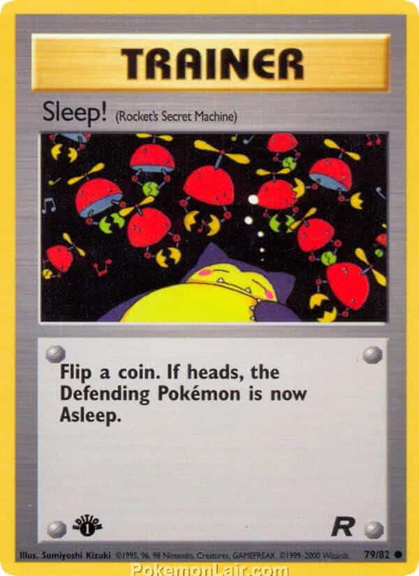 2000 Pokemon Trading Card Game Team Rocket Price List 79 Sleep