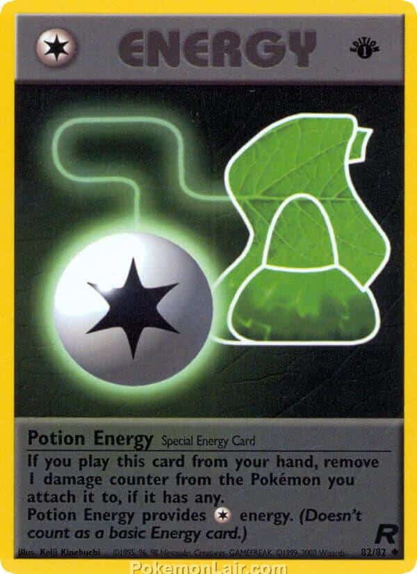 2000 Pokemon Trading Card Game Team Rocket Price List 82 Potion Energy