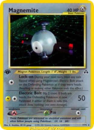 2001 Pokemon Trading Card Game NEO Discovery Price List 7 Magnemite