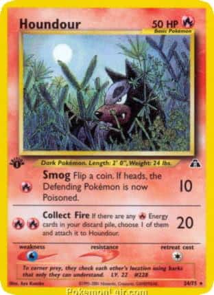 2001 Pokemon Trading Card Game NEO Discovery Set 24 Houndour
