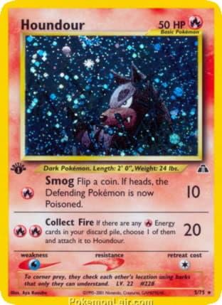 2001 Pokemon Trading Card Game NEO Discovery Set 5 Houndour