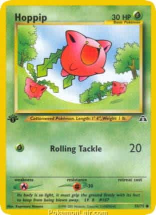 2001 Pokemon Trading Card Game NEO Discovery Set 55 Hoppip