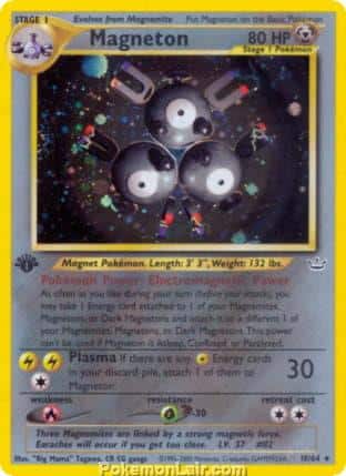 2001 Pokemon Trading Card Game NEO Revelation Price List 10 Magneton