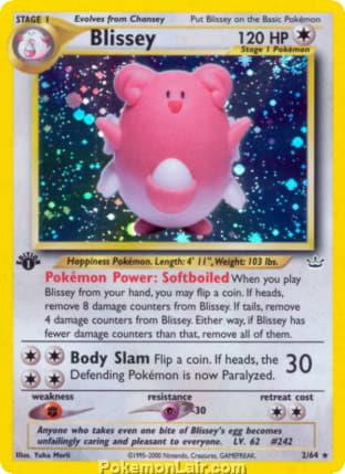 2001 Pokemon Trading Card Game NEO Revelation Set 2 Blissey