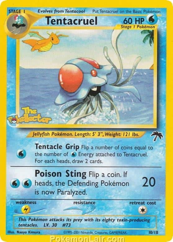 2001 Pokemon Trading Card Game NEO Southern Islands Price List 10 Tentacruel