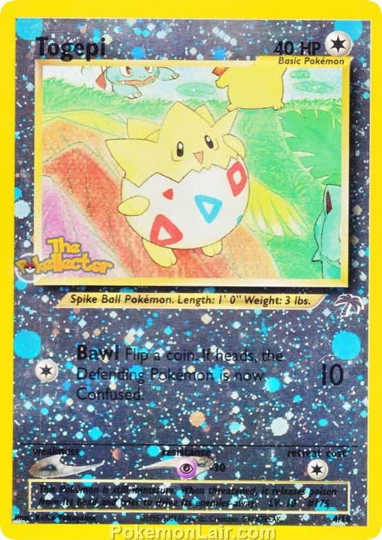 2001 Pokemon Trading Card Game NEO Southern Islands Price List 4 Togepi