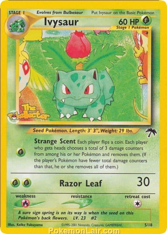 2001 Pokemon Trading Card Game NEO Southern Islands Price List 5 Ivysaur