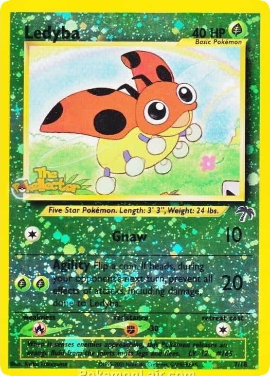 2001 Pokemon Trading Card Game NEO Southern Islands Price List 7 Ledyba