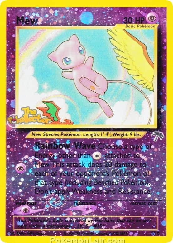 2001 Pokemon Trading Card Game NEO Southern Islands Set 1 Mew