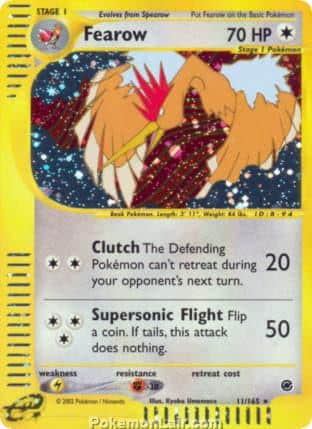 2002 Pokemon Trading Card Game Expedition Base Price List 11 Fearow