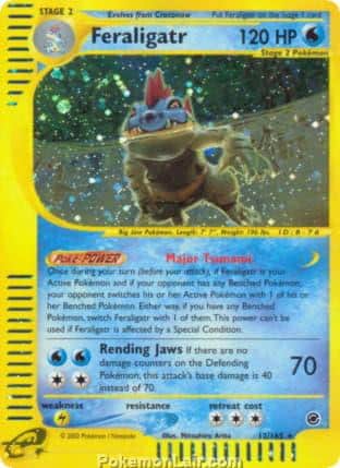 2002 Pokemon Trading Card Game Expedition Base Price List 12 Feraligatr