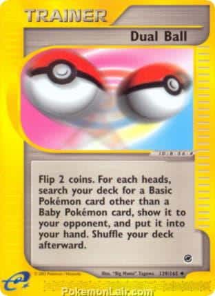2002 Pokemon Trading Card Game Expedition Base Price List 139 Dual Ball