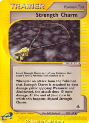 2002 Pokemon Trading Card Game Expedition Base Price List 150 Strength Charm