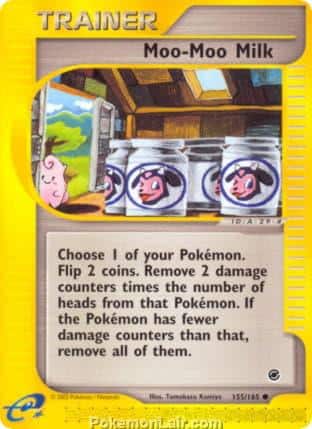 2002 Pokemon Trading Card Game Expedition Base Price List 155 Moo Moo Milk