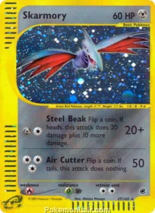 2002 Pokemon Trading Card Game Expedition Base Price List 27 Skarmory