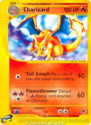2002 Pokemon Trading Card Game Expedition Base Price List 39 Charizard