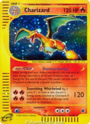 2002 Pokemon Trading Card Game Expedition Base Price List 6 Charizard