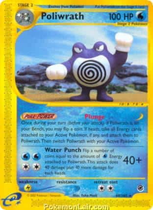 2002 Pokemon Trading Card Game Expedition Base Price List 60 Poliwrath