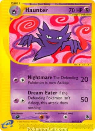 2002 Pokemon Trading Card Game Expedition Base Price List 80 Haunter