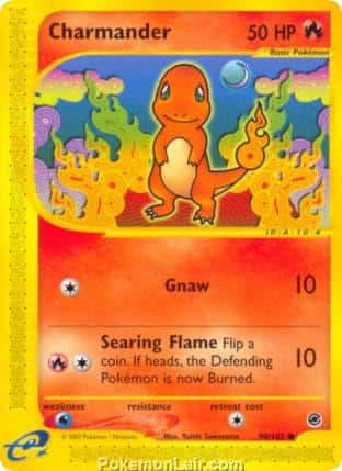 2002 Pokemon Trading Card Game Expedition Base Price List 98 Charmander