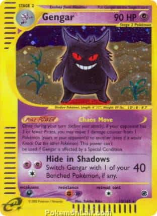 2002 Pokemon Trading Card Game Expedition Base Set 13 Gengar