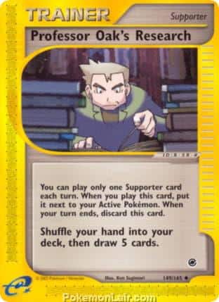 2002 Pokemon Trading Card Game Expedition Base Set 149 Professor Oaks Research