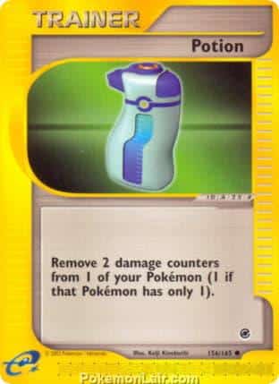 2002 Pokemon Trading Card Game Expedition Base Set 156 Potion