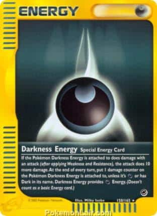 2002 Pokemon Trading Card Game Expedition Base Set 158 Darkness Energy