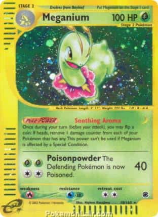 2002 Pokemon Trading Card Game Expedition Base Set 18 Meganium