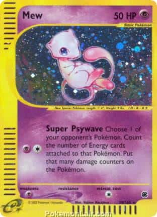2002 Pokemon Trading Card Game Expedition Base Set 19 Mew