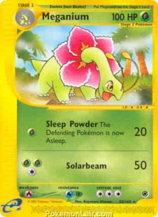 2002 Pokemon Trading Card Game Expedition Base Set 53 Meganium