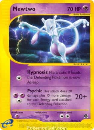 2002 Pokemon Trading Card Game Expedition Base Set 56 Mewtwo