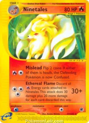 2002 Pokemon Trading Card Game Expedition Base Set 57 Ninetales