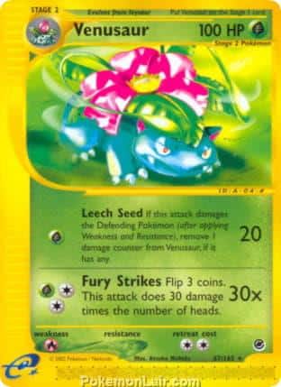 2002 Pokemon Trading Card Game Expedition Base Set 67 Venusaur