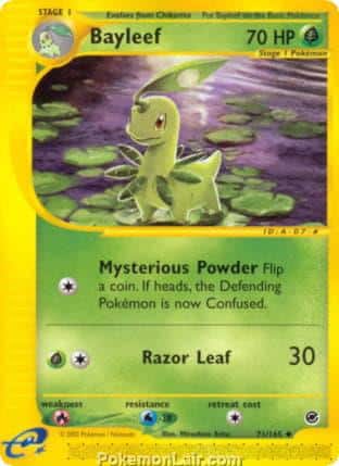 2002 Pokemon Trading Card Game Expedition Base Set 71 Bayleef