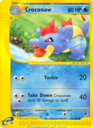 2002 Pokemon Trading Card Game Expedition Base Set 74 Croconaw