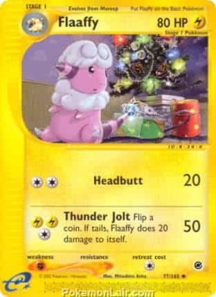 2002 Pokemon Trading Card Game Expedition Base Set 77 Flaaffy