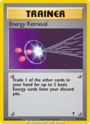 2002 Pokemon Trading Card Game Legendary Collection Price List 107 Energy Retrieval