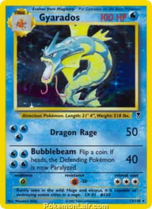 2002 Pokemon Trading Card Game Legendary Collection Price List 12 Gyarados