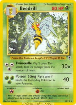 2002 Pokemon Trading Card Game Legendary Collection Price List 20 Beedrill