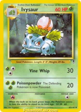 2002 Pokemon Trading Card Game Legendary Collection Price List 47 Ivysaur