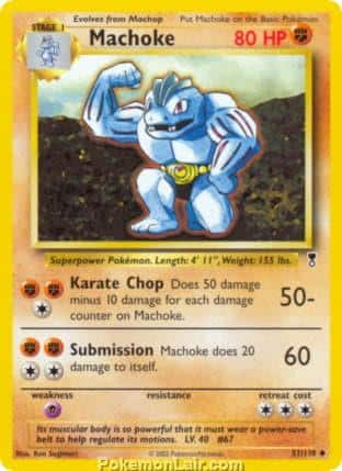 2002 Pokemon Trading Card Game Legendary Collection Price List 51 Machoke