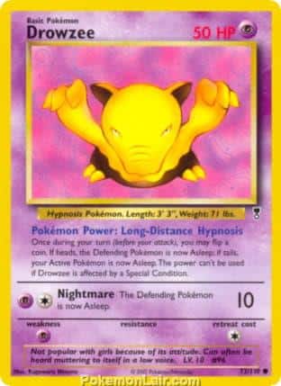 2002 Pokemon Trading Card Game Legendary Collection Price List 73 Drowzee