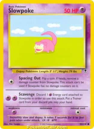 2002 Pokemon Trading Card Game Legendary Collection Price List 93 Slowpoke