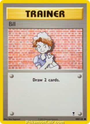2002 Pokemon Trading Card Game Legendary Collection Set 108 Bill