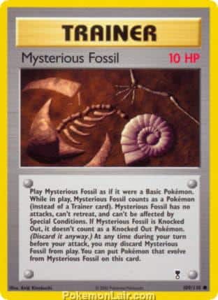 2002 Pokemon Trading Card Game Legendary Collection Set 109 Mysterious Fossil